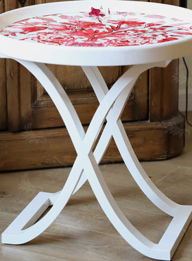 从今往后HomeDecor-CFF557-法式鸢尾花圆咖啡桌