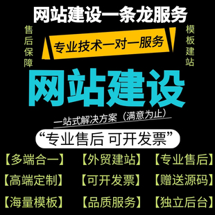 网站建设企业官网站搭建模板建站外贸网页制作公司网站定制开发