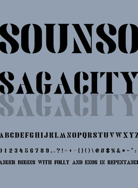 【限时特惠】A021-Sounso Sagacity 企业商用上首正版字体字库