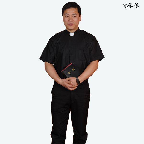 原创咏歌依夏季短袖暗门襟和明门襟立领卡衬衫免烫抗皱齐色齐码