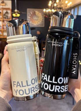 尚泰保温杯大容量2025新款316不锈钢情侣杯学生户外运动吸管水杯