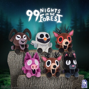 美国进口 night潮玩盲鹿游戏roblox周边5.5英寸 毛绒玩具森林99