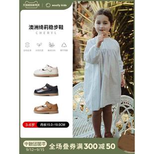 woollykids小羊沃利春秋真皮透气软底鞋子可爱公主演出防滑底童鞋