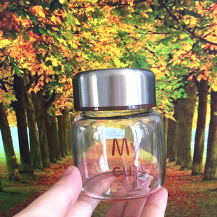 小小燕窝饮高硼硅玻璃瓶 迷你便携私人实惠口袋水杯秋冬品茶口杯