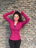 Спортивная куртка с капюшоном для отдыха, одежда для йоги, облегающий крой