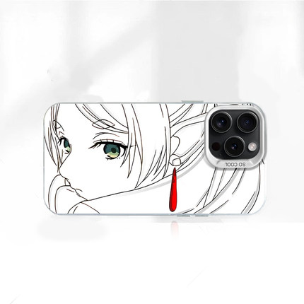 线稿芙莉莲彩银适用苹果16pro手机壳iPhone14max小米15华为mate70荣耀90x200note12k70p60nova13findx8magic7