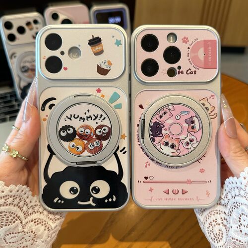 情侣煤球猫咪适用iPhone17promax手机壳苹果16pro1加13小米15华为p80K70mate80reno15findx8magic8X200nova14