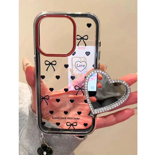 爱心蝴蝶结适用iPhone17pro手机壳苹果16Promax小米17华为mate70K90Pura90X200nova15note14ACE5magic7findx8