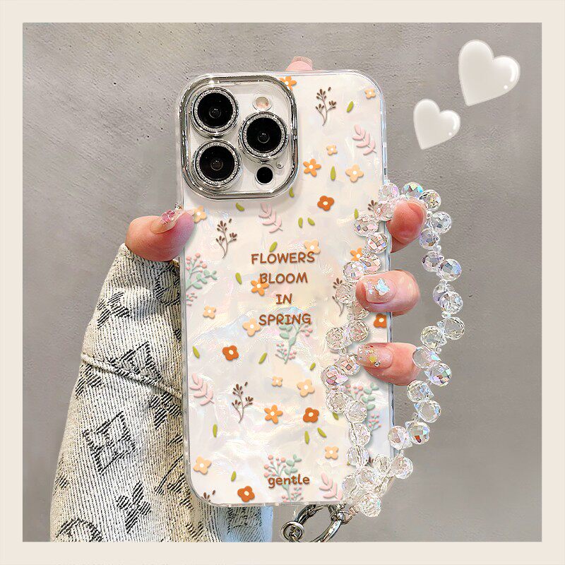 满屏碎花贝壳纹新款适用苹果17Pro手机壳iPhone16max13小米15华为mate80pura70k90nova14荣耀500x300vivos50