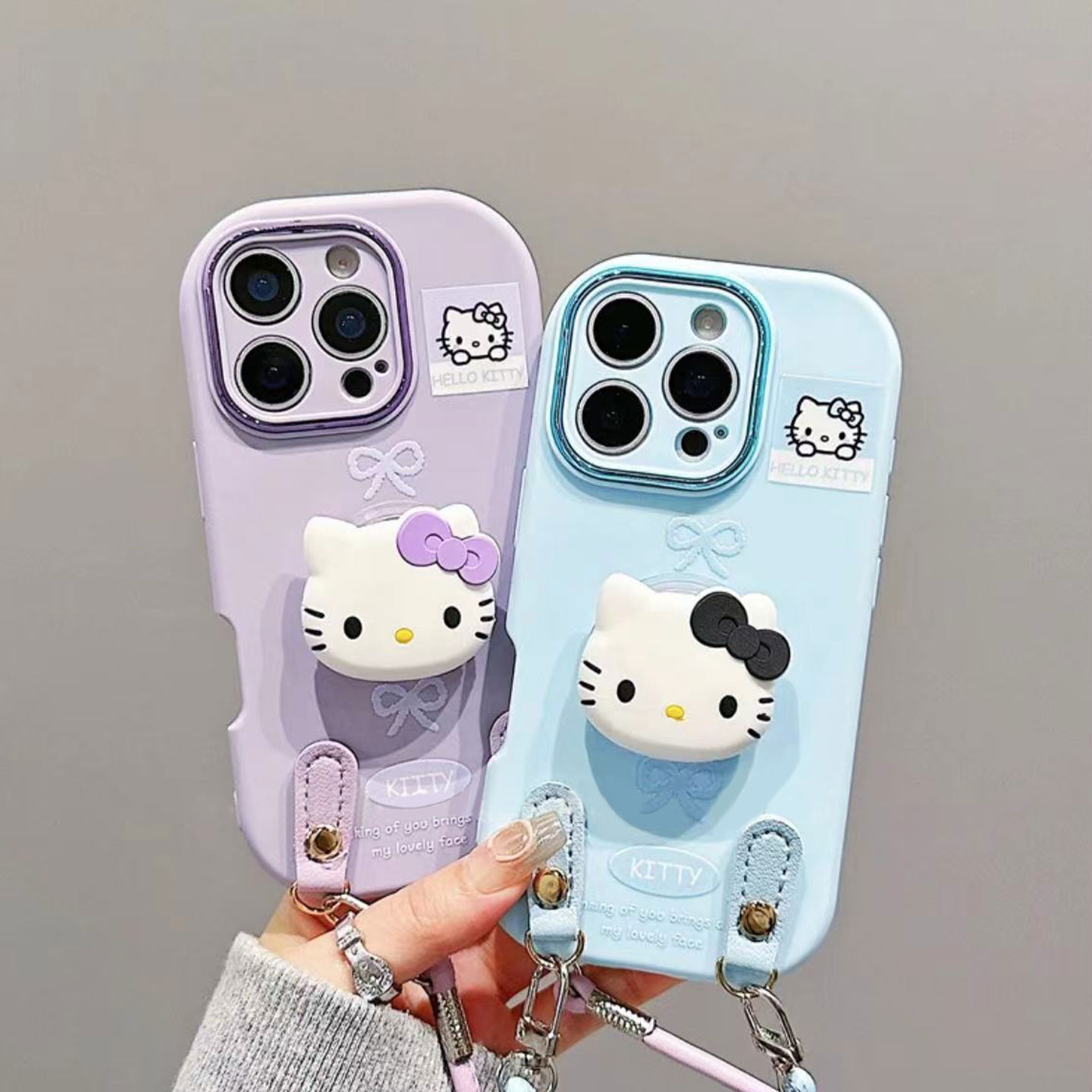 蝴蝶结KT挂绳新款适用苹果17Pro手机壳iPhone16max13小米15华为mate80pura70k60nova14荣耀400vivox100magic7