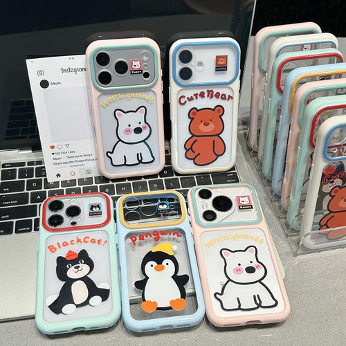 企鹅西高地适用iPhone17Promax手机壳苹果16pro小米17华为mate70P80k90Reno14x200荣耀600nova15magic7findx8
