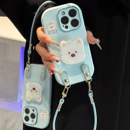 西高地支架挂绳新款适用苹果17Pro手机壳iPhone15max小米16华为mate80pura70k60Reno14nova13荣耀300x100s20