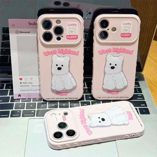 英文西高地适用iPhone17promax手机壳苹果16华为p90K90mate80小米17荣耀600vivoX300nova13reno15note14y500i