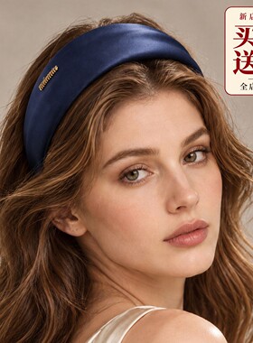 高品质缎面宽边发箍法式头箍女2026新款宽边秋冬压发卡显脸小头饰