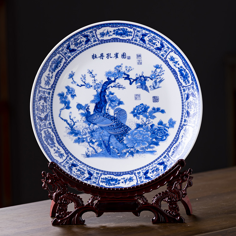 景德镇陶瓷挂盘坐盘装饰摆件礼品