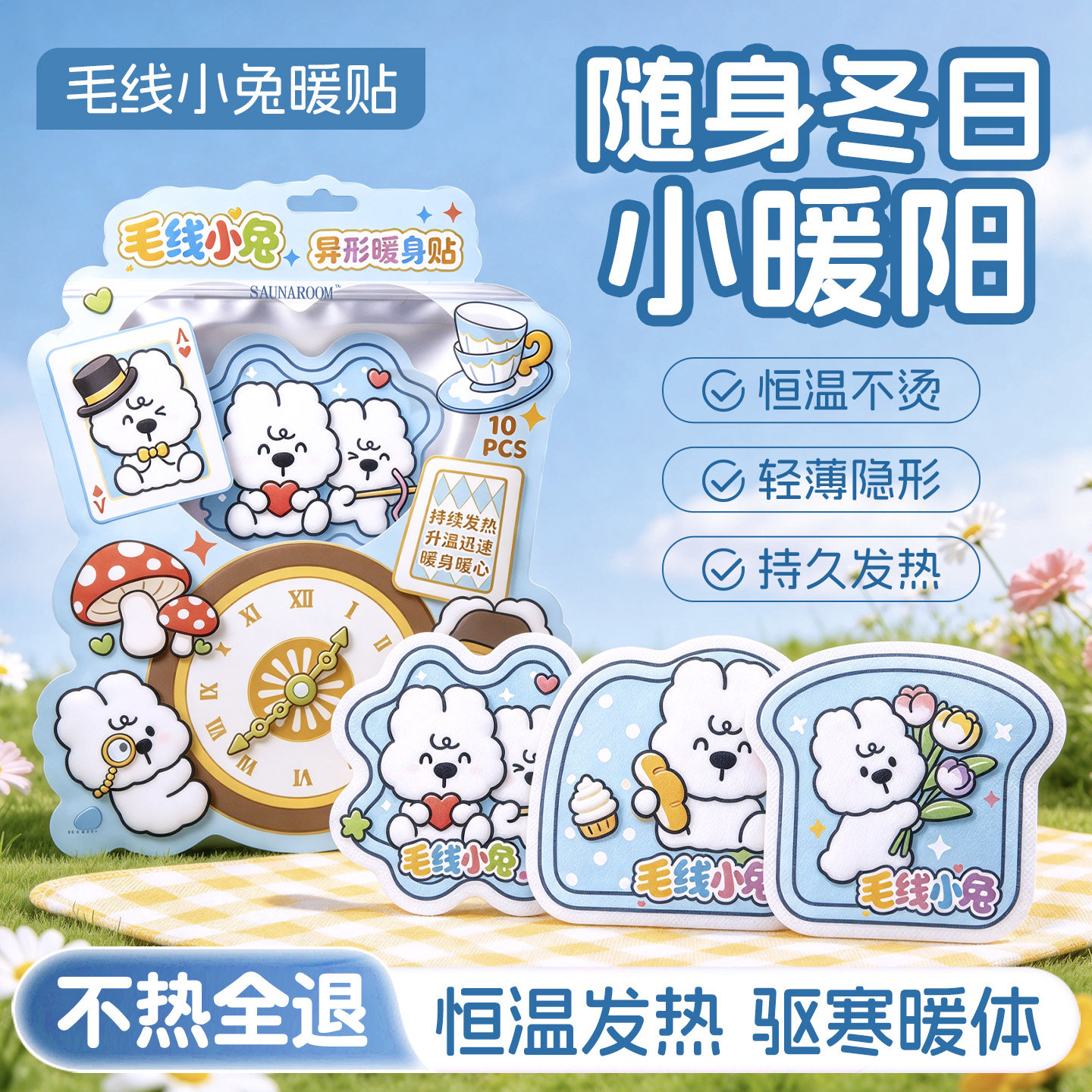 暖宝宝暖贴自发热暖腹热敷贴痛经女生用老人专用24小时旗舰店正品