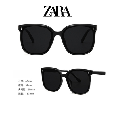 ZARA墨镜女韩版显脸小2026新款太阳眼镜男开车防紫外线高级感大框