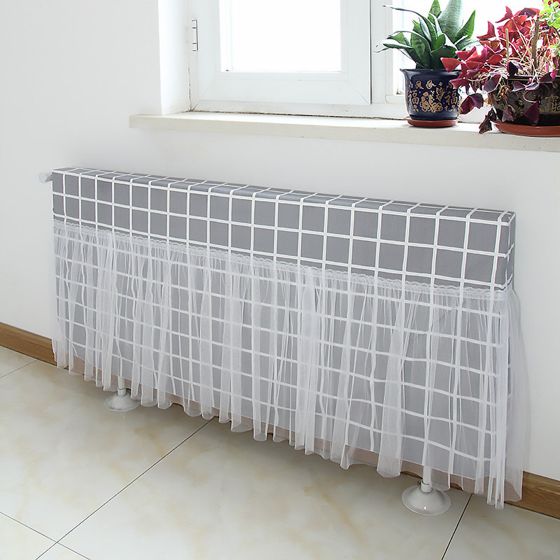 暖气罩家用定做防尘罩布艺老式装饰罩盖布新式简约全包暖气片遮挡