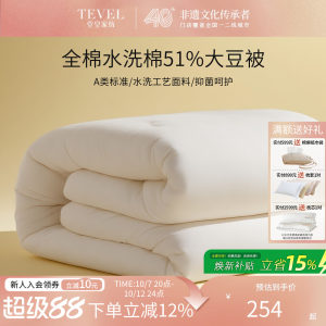 TEVEL/堂皇大豆纤维被子被芯水洗棉纯棉四季通用