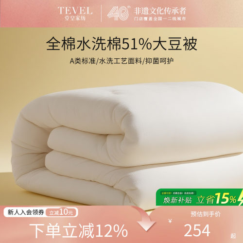 堂皇高含量大豆纤维被芯冬季保暖