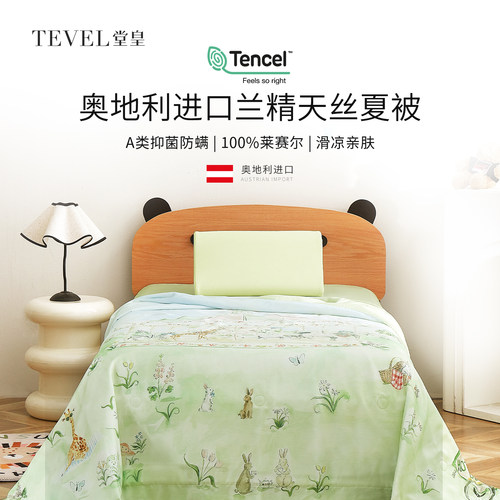 堂皇100%莱赛尔凉感卡通夏凉被