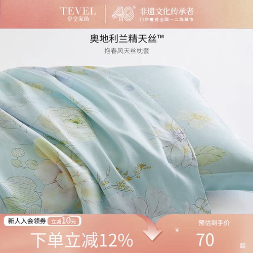 堂皇家纺兰精天丝枕套