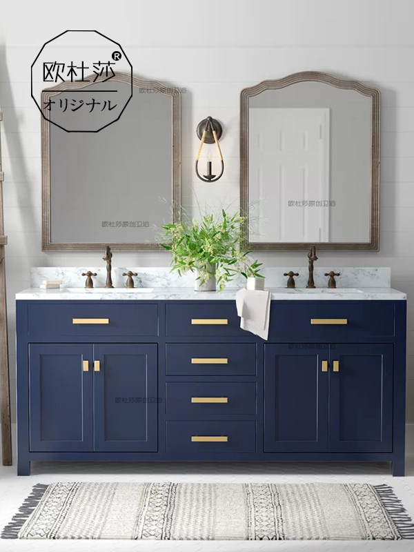 轻奢风浴室柜卫生间洗漱台洗脸盆柜高端现代洗手盆柜组合浴柜