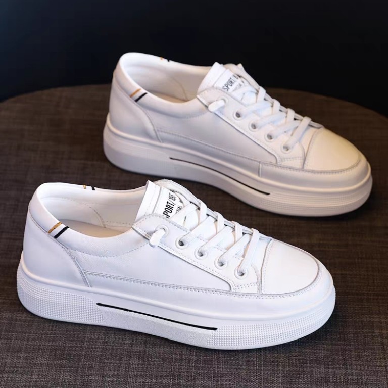 真皮小白鞋女鞋子2024春季新款平底休闲板鞋百搭爆款运动鞋女单鞋,女鞋,休闲板鞋,淘宝优惠券,粉丝福利购,淘宝优惠卷