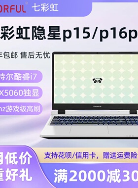 七彩虹隐星P15/隐星p16pro熊猫版2025新款5060电竞游戏笔记本电脑