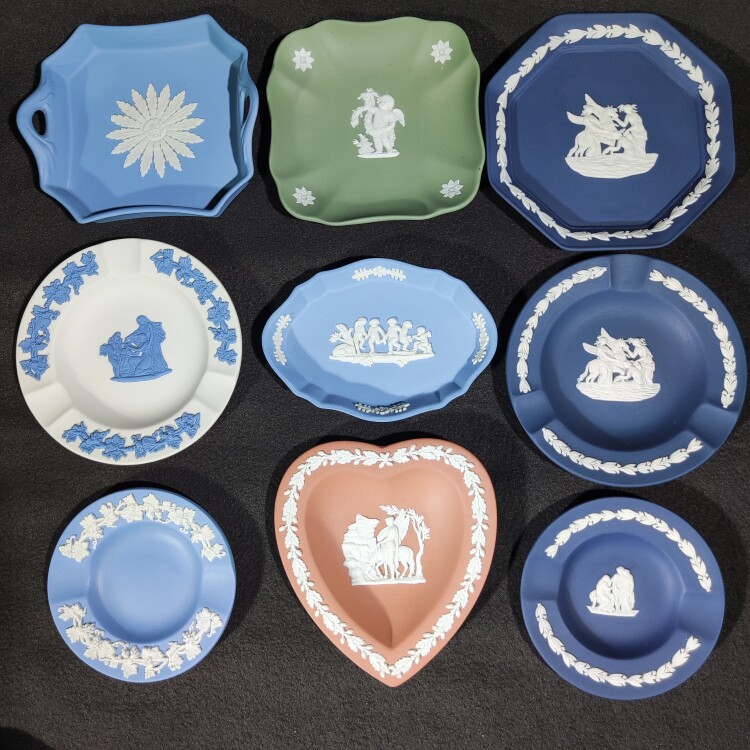 wedgwood韦奇伍德维基伍德中古玉石浮雕 首饰盘 生日节日情侣求婚