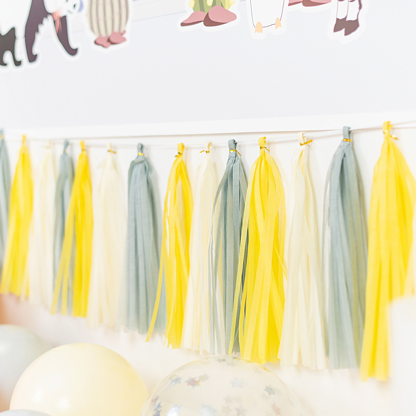 结婚订婚纸流苏拉花彩带背景墙装饰甜品台派对生日满月百天宴布置