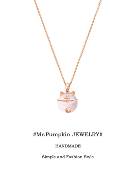 【南瓜先生】招财猫吊坠项链