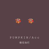 烟花绽放 彩色花朵耳钉甜美气质轻奢高级感耳环多巴胺小众耳夹