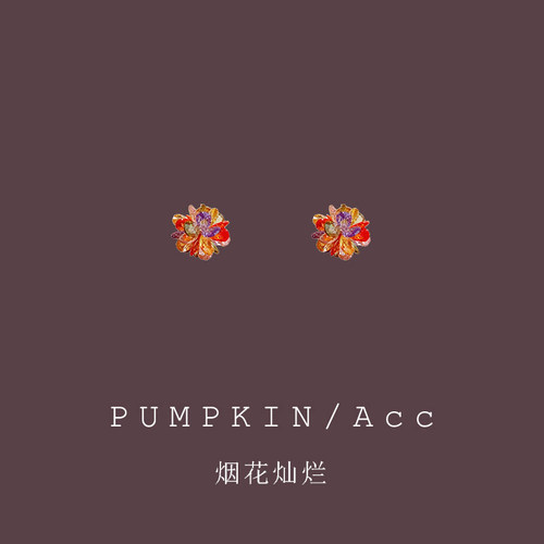 【烟花绽放】彩色花朵轻奢耳饰女