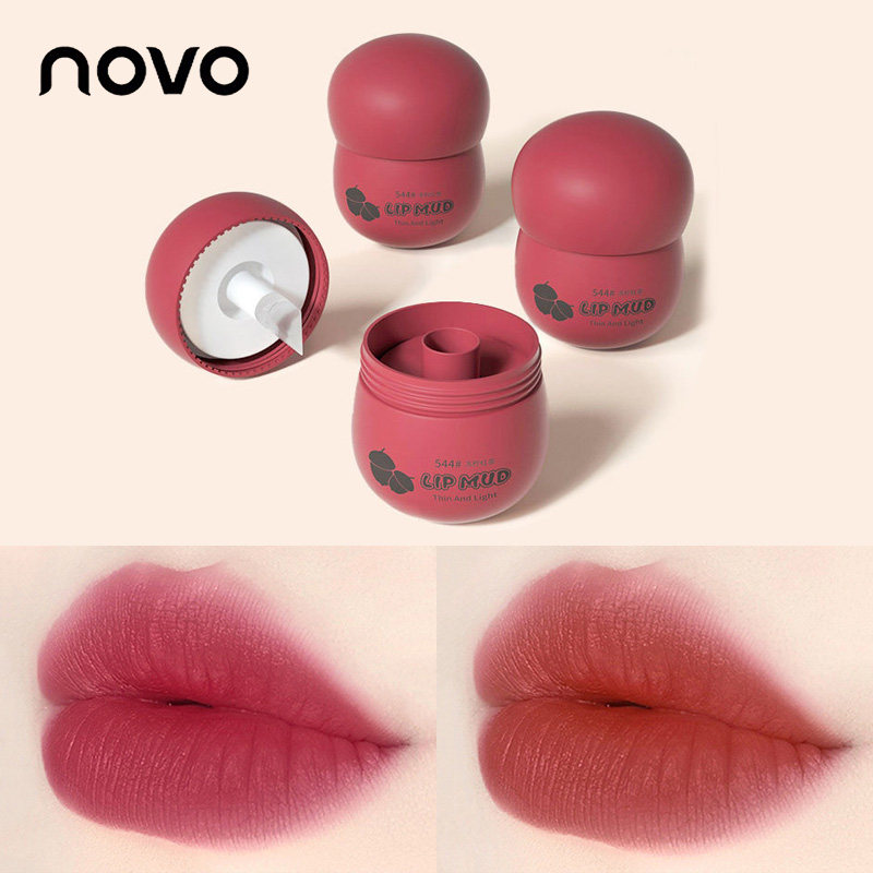 novo奶罐唇泥唇釉小众品牌雾面哑光口红平价学生女官方旗舰店正品