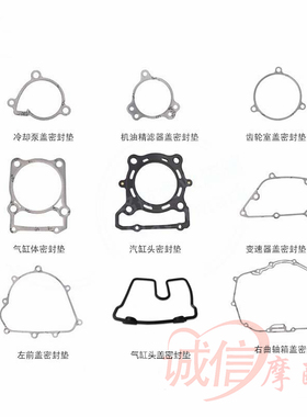隆鑫无极300RR ACDS原装YF发动机箱体盖垫机油滤缸体纸密封垫热卖