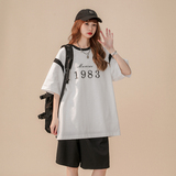 2023新款短袖T恤中性風(fēng)字母拼接短袖229TX803P48控68，女裝T恤，星座229