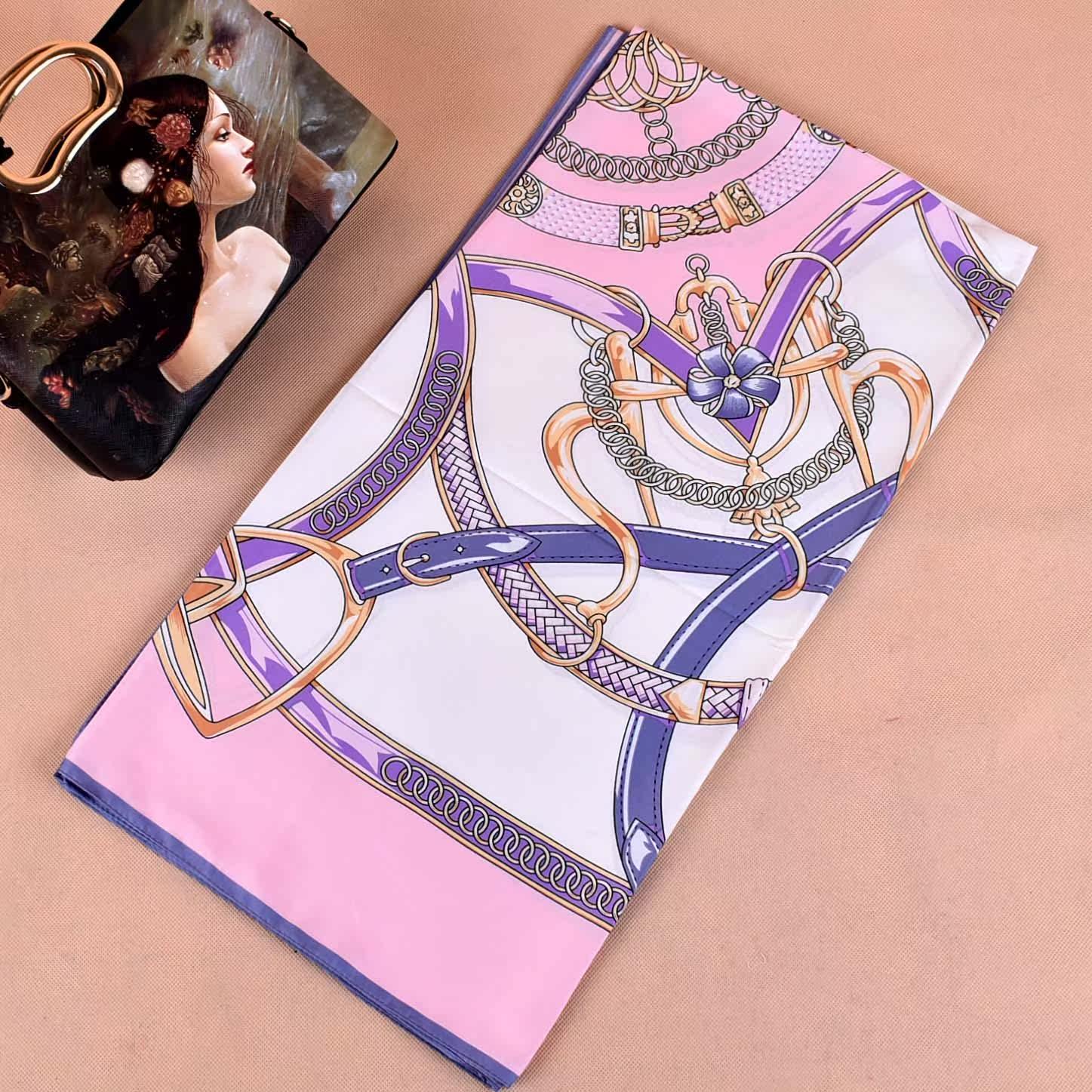 优质 斜纹绸130方巾印花丝巾经典链条欧美风格scarf围巾现货千缕|msdalam kategori Butik wanita / wanita, baju lace/baju chiffon - dari Buy2taobao.com untuk memberikan perkhidmatan ejen Taobao profesional membeli