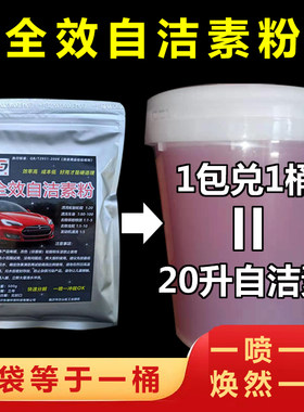 全效自洁素粉轮胎轮毂自洁素原液母料免擦拭洗车液预洗液洗车店用