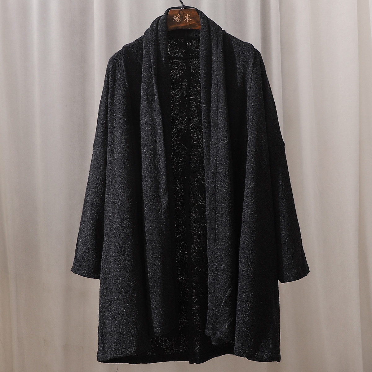 男士羊毛混纺风衣披风开衫汉服