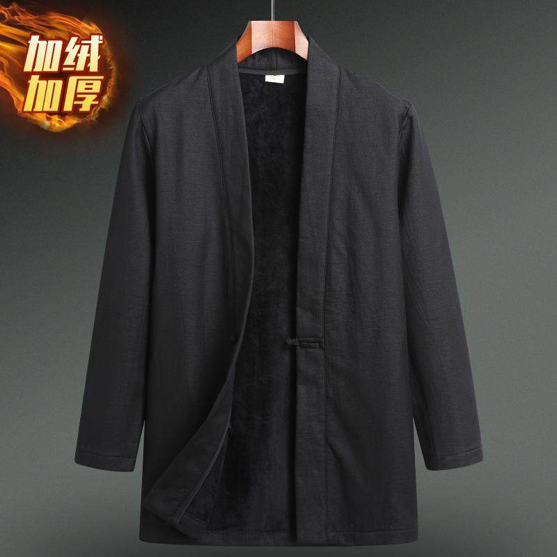 唐装男士冬季棉衣汉服中式复古盘扣棉服中长款加绒外套中国风男装,男装,汉服,淘宝优惠券,粉丝福利购,淘宝优惠卷