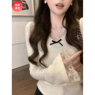 采购产品蕾丝拼接蝴蝶结