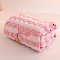 Зимняя удерживающая тепло розовая детская простыня, коралловое фланелевое одеяло, популярно в интернете