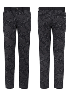 特价韩国代购St ANDREWS高尔夫穿搭印花图案户外显瘦弹力长裤男