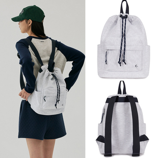 韩国代购 clove高尔夫穿搭25年秋冬户外大容量抽绳双肩包手拎包女