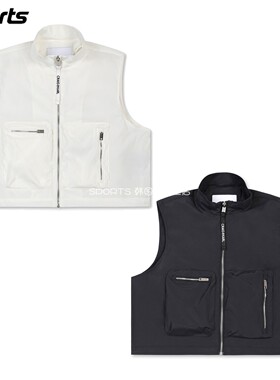 韩国代购CRAIG KARL高尔夫穿搭26年夏立领防风口袋拉链户外马甲女