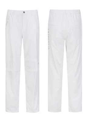 特价韩国代购St ANDREWS高尔夫穿搭户外膝盖开叉抽绳松紧裤长裤女