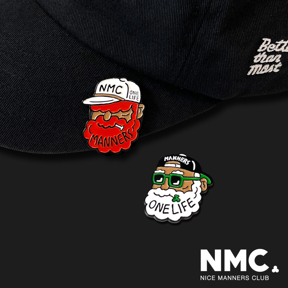 韩国代购NMC高尔夫配饰ins潮款24年新款立体3D卡通运动马克帽夹