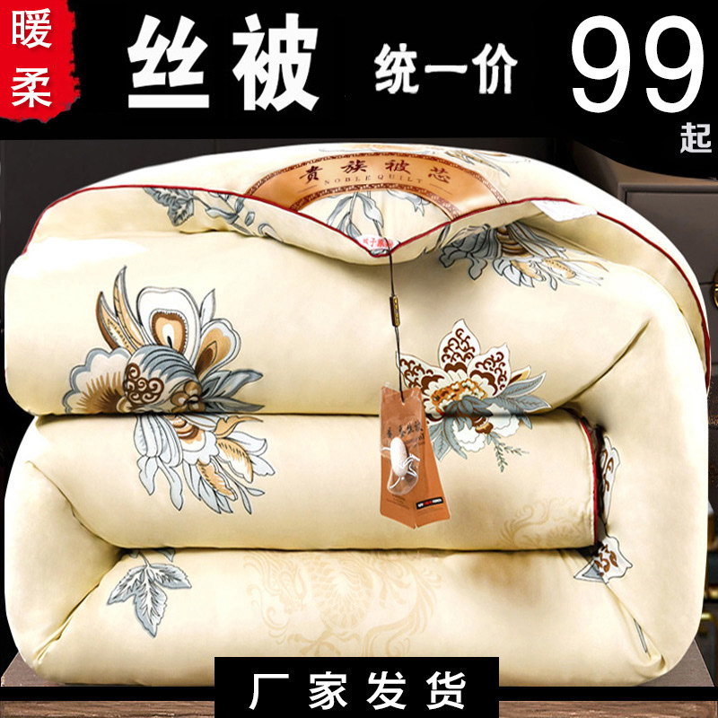 被子保暖丝棉被芯柔软轻薄羽丝冬被春秋被双人盖被秋冬天10斤冬季,床上用品,化纤被,淘宝优惠券,粉丝福利购,淘宝优惠卷