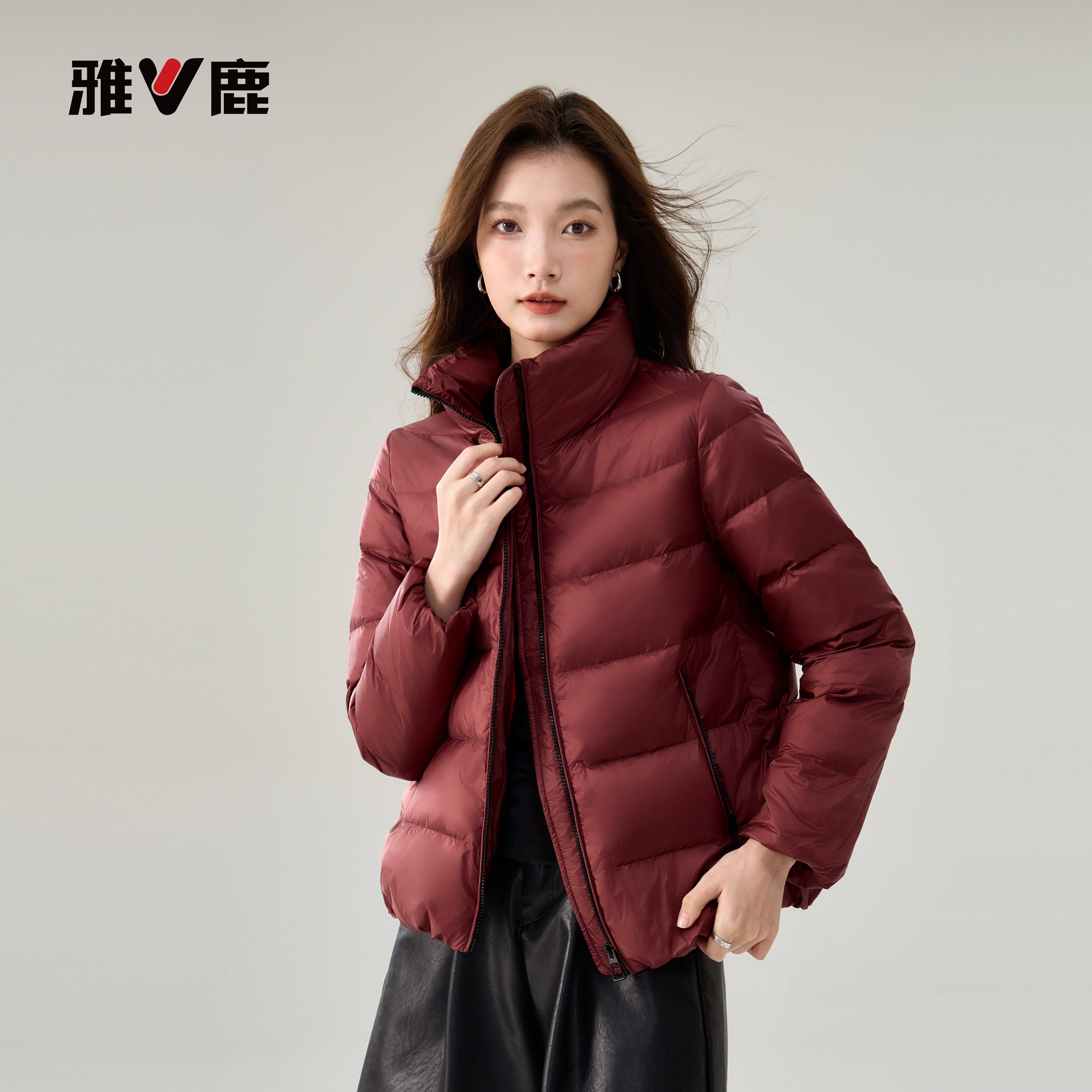 2025新款反季羽绒服保暖短款百搭潮流时尚秋冬季修身立领泡芙外套